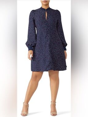 kate spade navy dress with pink heart pattern (NWT)